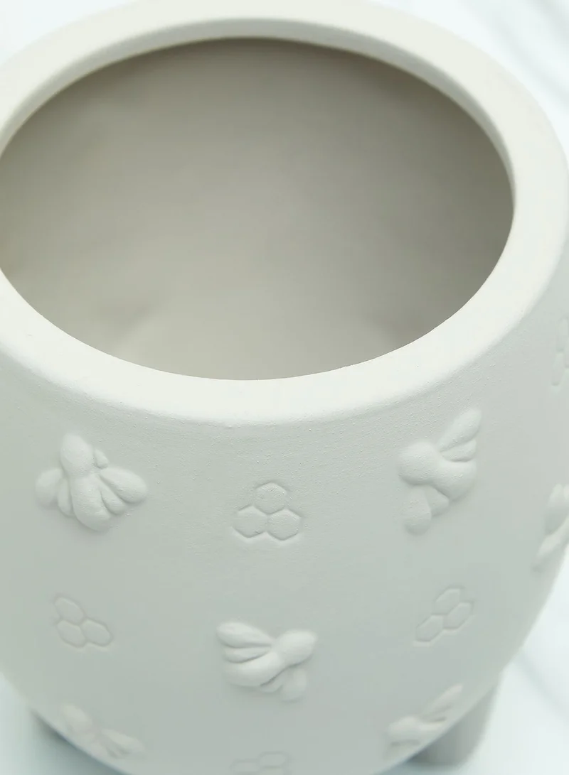 Sass & Belle Leggy Cement Planter With Bees