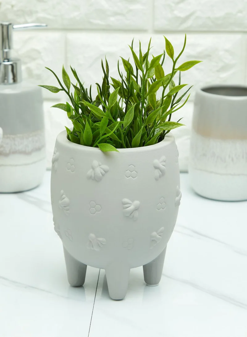 Sass & Belle Leggy Cement Planter With Bees