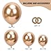 RUBFAC 154pcs Metallic Champagne Gold Balloons Different Sizes of 18 12 10 5 Inch Chrome Gold Balloon Arch Kit Garland for Birthday Graduation Baby Shower Wedding Bachelorette Party Decorations - Image 4