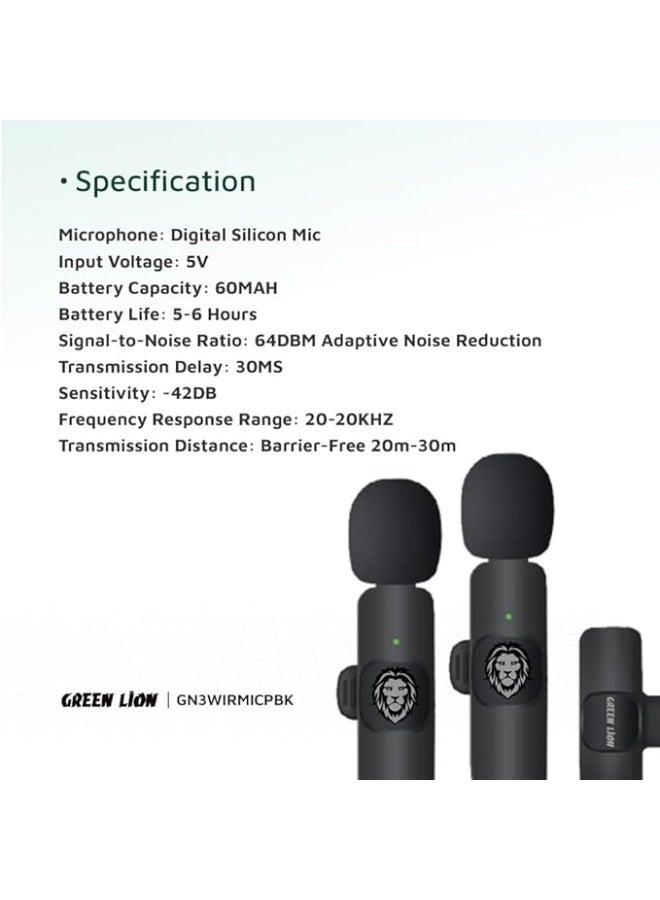 GREEN LION 3 IN 1 WIRELESS MICROPHONE - Image 3