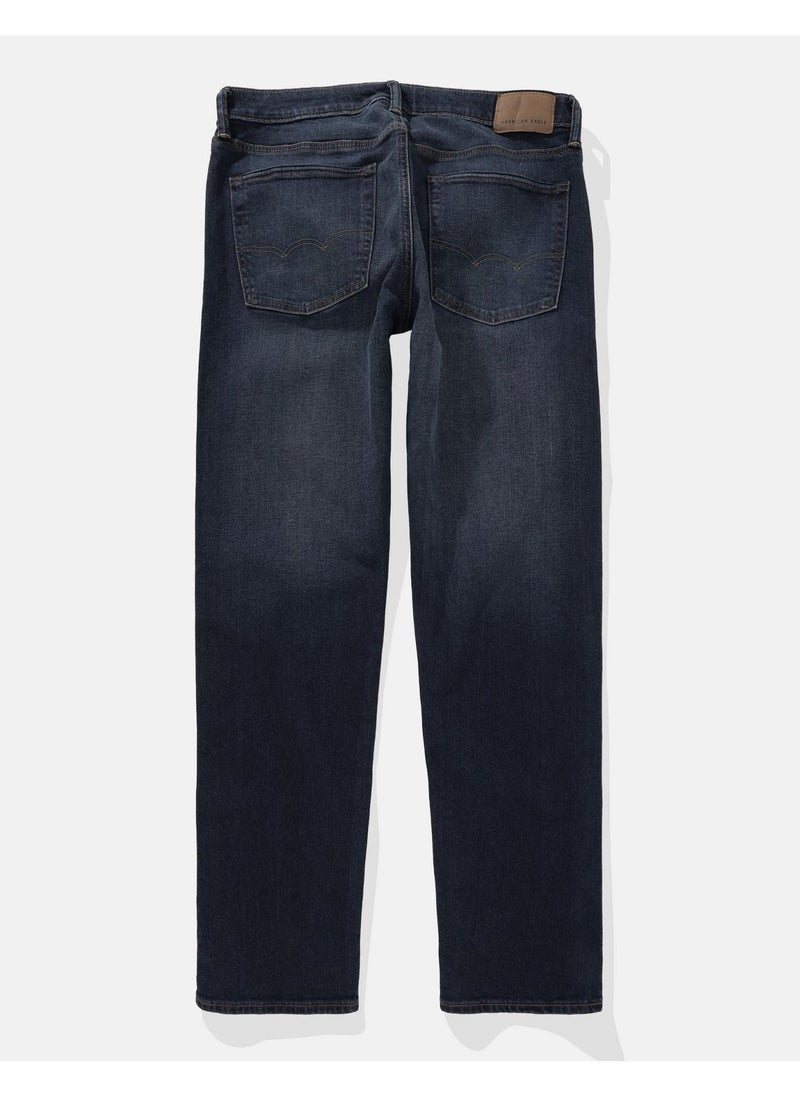 American Eagle Dark Clean Original Rinse Wash Straight Fit Jeans  - Image 4