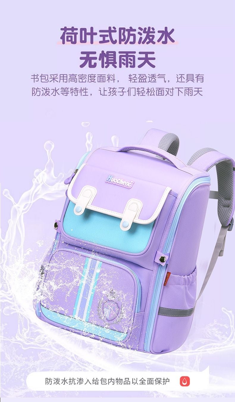 New Style School Backpack for Boys and Girls, 1-6 Grade, with Waist Support, Large Capacity, Waterproof Lightweight Spine-Protective Reflective Wear-Resistant Breathable Space Design - Image 5