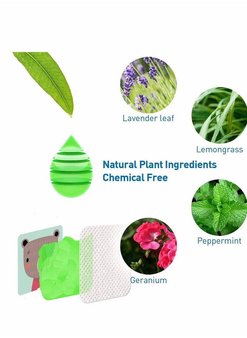 SYOSI - 60 Stickers Mosquito Repellent Stickers, Nature Citronella, Lemongrass and Eucalyptus, Anti-Mosquito Patches for Children Adults Outdoor Indoor Use, 24 Hour of Protection - Image 1