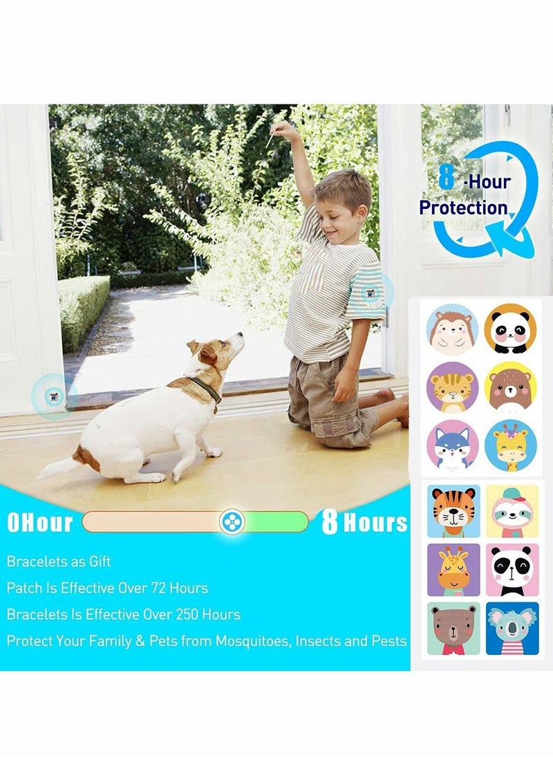 SYOSI - 60 Stickers Mosquito Repellent Stickers, Nature Citronella, Lemongrass and Eucalyptus, Anti-Mosquito Patches for Children Adults Outdoor Indoor Use, 24 Hour of Protection - Image 1