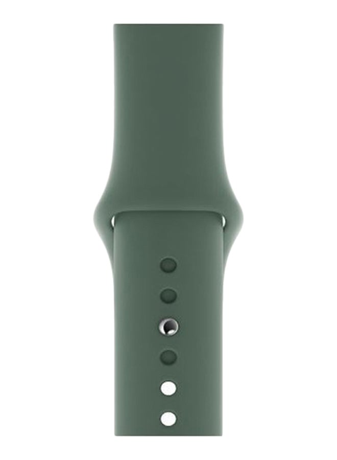 بيرفيي سوار بديل من السيليكون لساعات يد أبل سيريس 5/4/3/2/1 أخضر صنوبر - Image 1