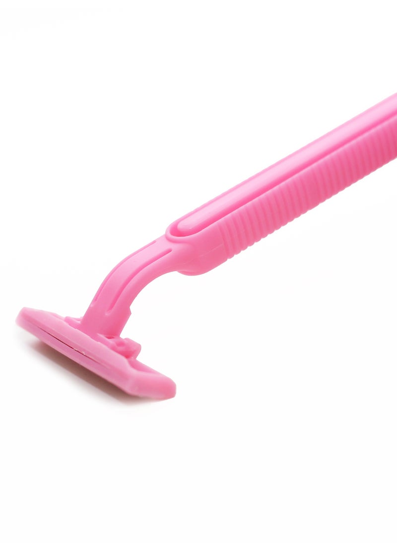 BOLAND LAURA Box of 16Women Pink Razor Blades Disposable Stainless Steel High End Twin Blade Razors  - Image 4