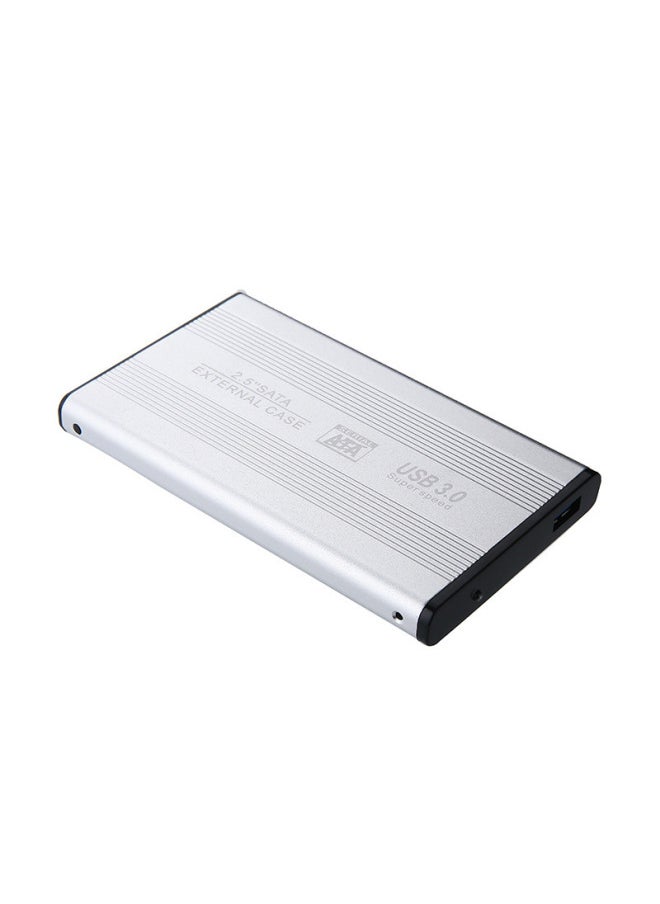 Generic 2.5inch USB3.0 Mobile Hard Drive Box SATA To USB3 0 Solid State SSD Notebook Hard Drive Box-Color:Silver  - Image 1