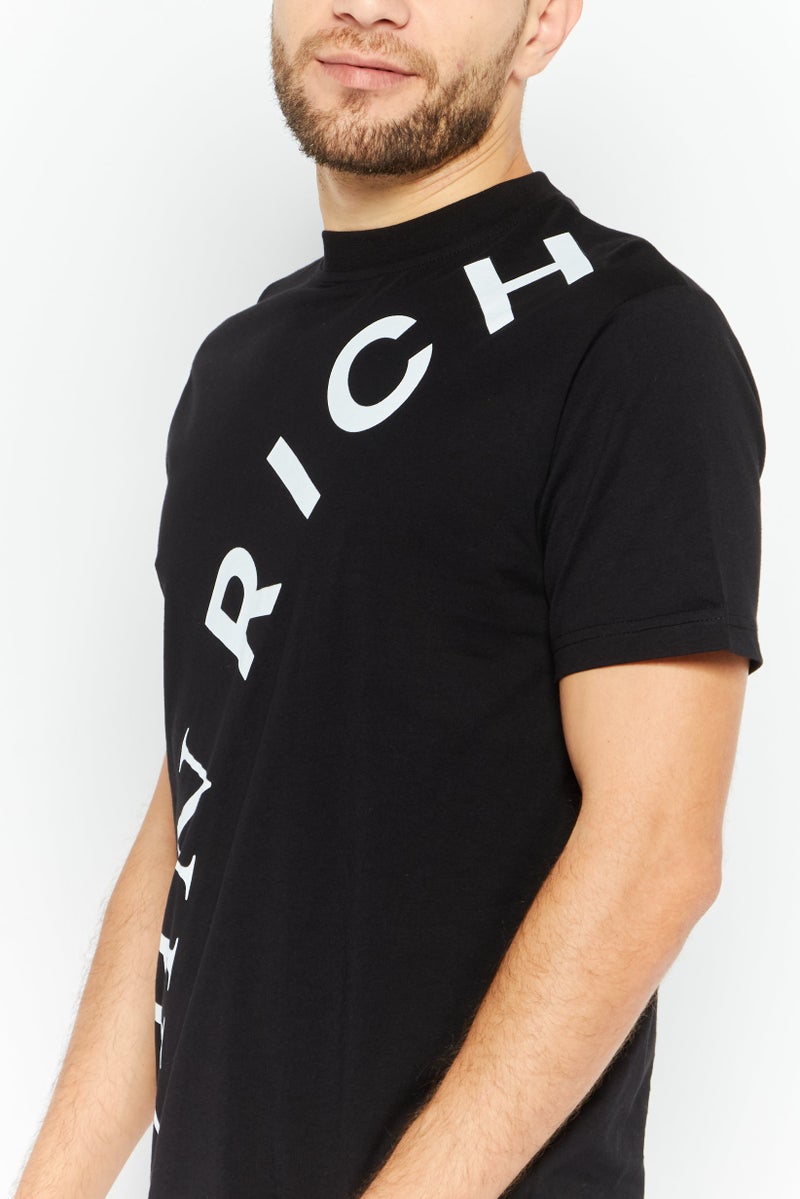 JOHN RICHMOND Men Crew Neck Short Sleeves Printed T-Shirt, White - Image 3