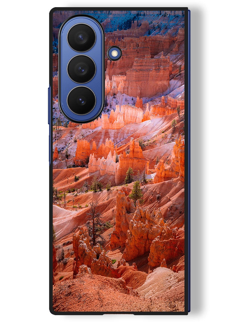 Theodor Case Compatible with Samsung Galaxy Z Fold 7 - 8 Inch Protection Shockproof Bumper Cover rocks_mountains_landscape - Image 1