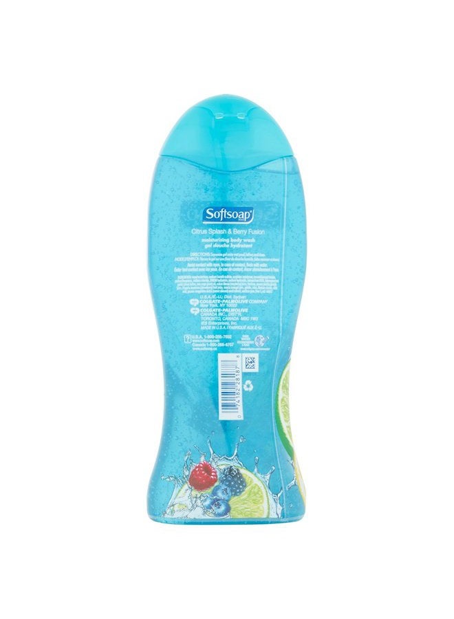 Softsoap Moisturizing Body Wash - Citrus Splash & Berry Fusion - Net Wt. 18 FL OZ (532 mL) Per Bottle - Pack of 3 Bottles - Image 5