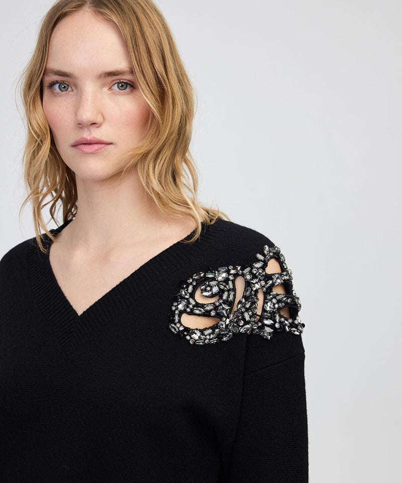 Ipekyol Embellished Knit Sweater - Image 1