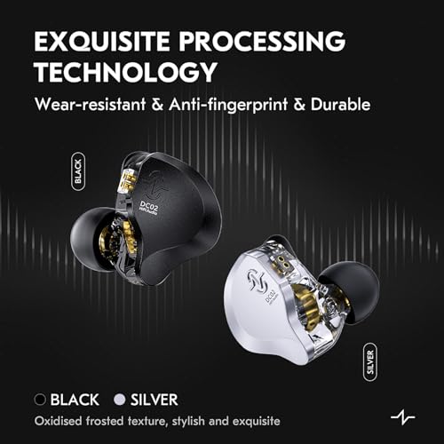 Kinboofi CCZ DC02 USB C Earbuds Wired with Microphone, Dual Magnetic Circuit DD IEM Earbuds,in Ear Type C Headphones with mic, Powerful Bass, Lightweight, Type-C Wired Earphones with Tangle-Free Flat Cable - Image 5