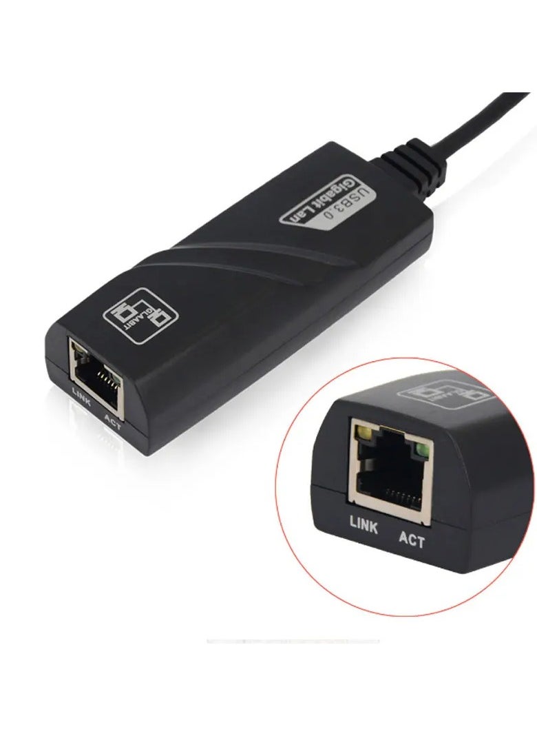 ماركة غير محددة محول شبكة خارجي جيجابت إيثرنت بمنفذ USB نوع C – سرعة 10/100/1000 ميجابت في الثانية  - Image 3