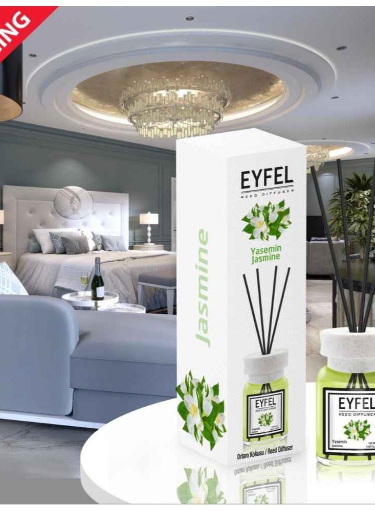 EYFEL REED DIFFUSER 120ML - JASMINE [18 PIECE CTN PACK] - Image 1