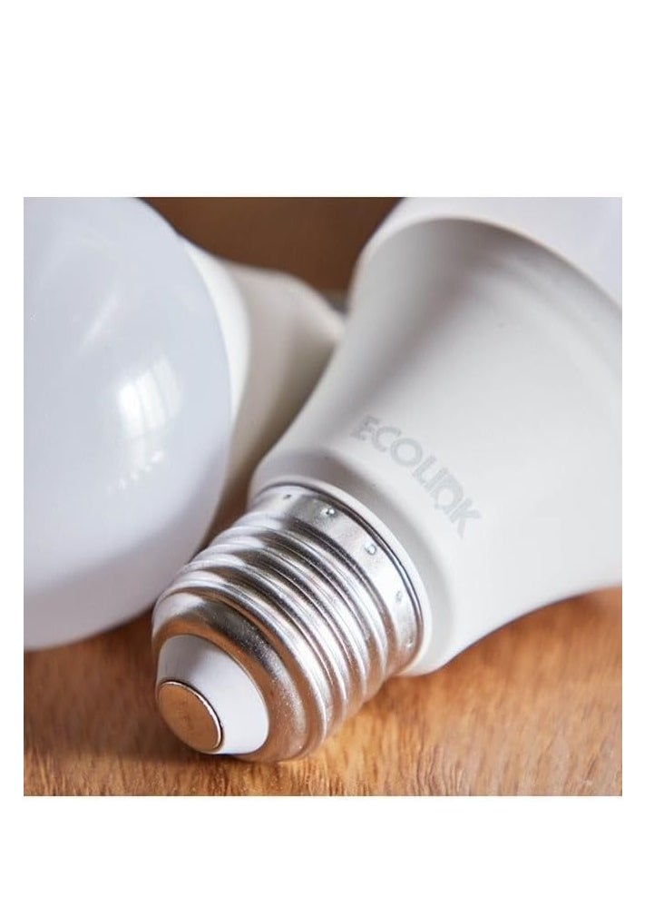 ECOLINK 8W LED Light Bulb,E27 Base,6500K 1CT/12 Cool Day Light  - Image 3