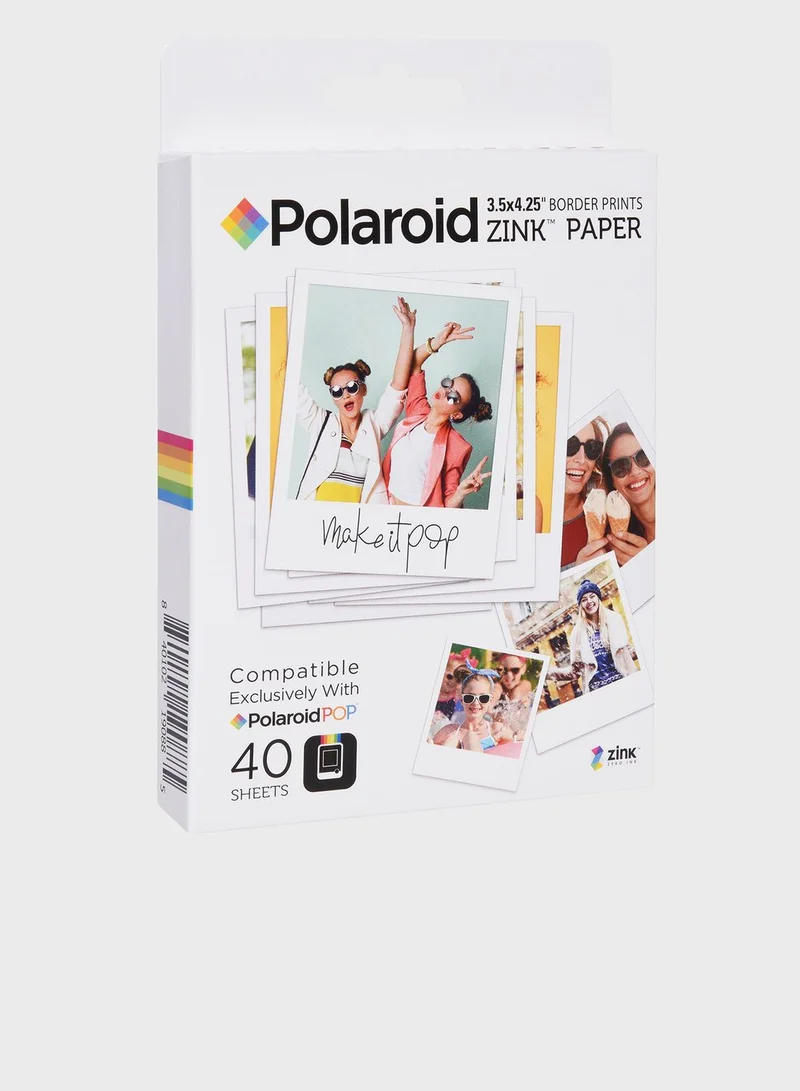 Polaroid Zink 3.5x4.25" Film 40 Pk for Polaroid POP