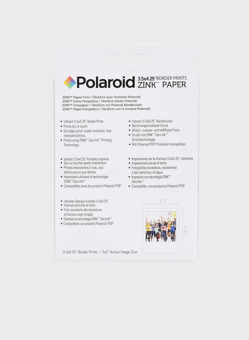 Polaroid Zink 3.5x4.25" Film 40 Pk for Polaroid POP
