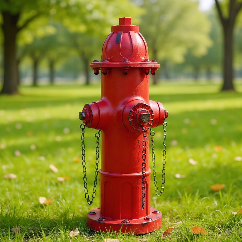 Euiroet Garden Fire Hydrant Outdoor Statue Puppy Pee Post Training Tool Resin Ornaments for Dog to Peed on 146 Fire Hydrant Replica Yard Lawn Backyard Sculpture Decor Firefighter Gifts for Men