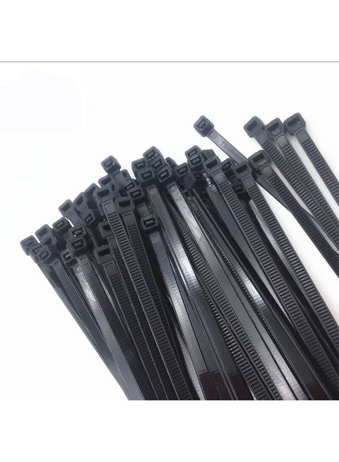4x100mm, 100 Piece, Black - Black Zip Ties with Self-Locking, UV & Heat Resistance, Nylon Material - Ideal for Electrical, Construction, Garden, and Cable Management - Image 2