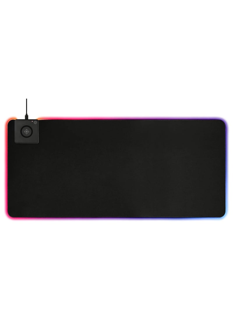 DELTACO GAMING - DELTACO RGB Mousepad with 10W Fast Wireless Charging & Extra Large Neoprene Surface - Image 1