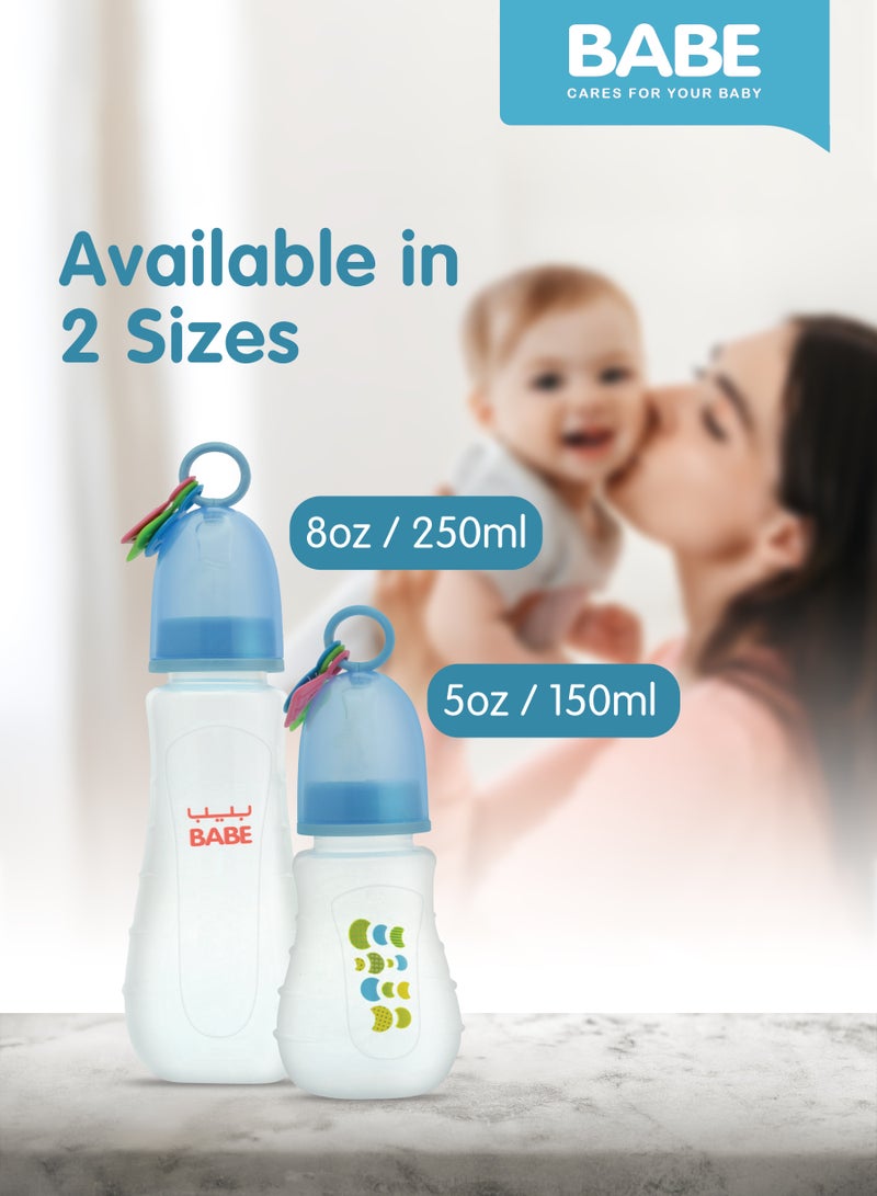 Babe Baby Feeding Bottle - 250ml / 8oz | Safe, Durable & Easy to Use - Image 2