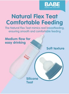 Babe Baby Feeding Bottle - 250ml / 8oz | Safe, Durable & Easy to Use - pzsku/Z8DF74D2D18BC22388545Z/45/1741260297/df090300-caed-4cb4-a75f-cbdf87937f70