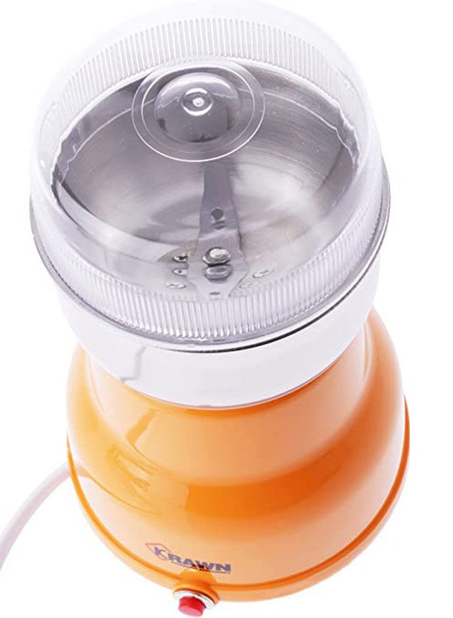 كراون مطحنة قهوة 6 ml 100 W KW-39923 برتقالي/فضي - Image 4