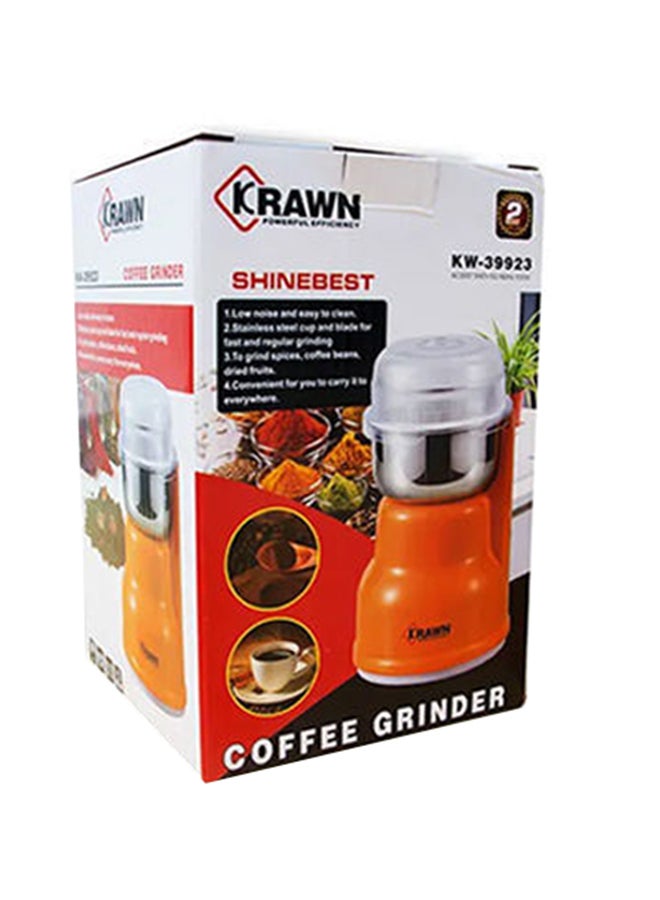 كراون مطحنة قهوة 6 ml 100 W KW-39923 برتقالي/فضي - Image 2