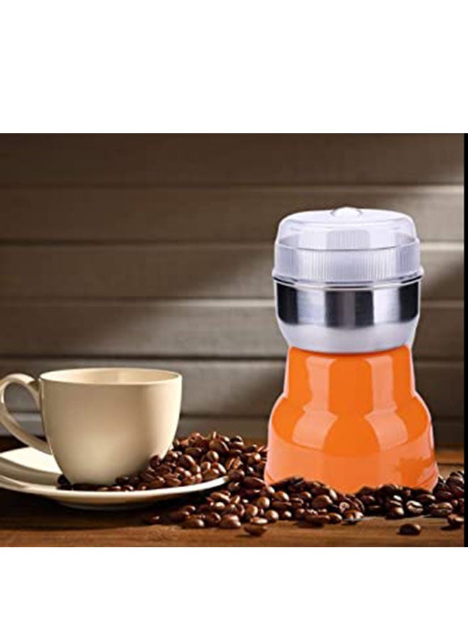 كراون مطحنة قهوة 6 ml 100 W KW-39923 برتقالي/فضي - Image 5