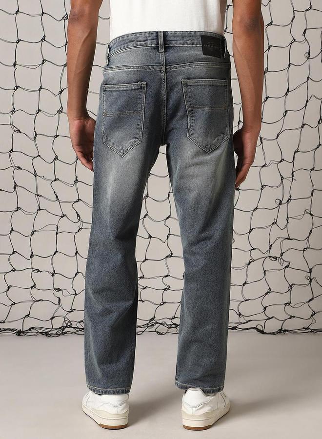 Hubberholme Mid Rise Regular Fit Faded Jeans - Image 3
