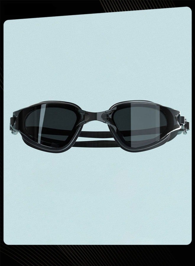 YUKE High Clarity Waterproof Anti Fog Wide Frame Swim Goggles with Adjustable Strap and Integrated Earplugs for Women Men Swimming - Image 3