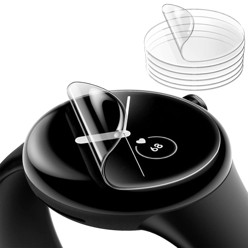 Zurligi حماية شاشة كاملة من TPU مضادة للفقاعات 6 عبوات لجهاز Google Pixel Watch 2 - Image 2