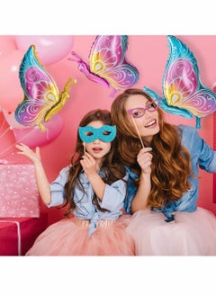 Excefore Butterfly Balloons, 6 Pcs Fairy Colorful Butterfly Helium Mylar Foil Balloon  - Image 4