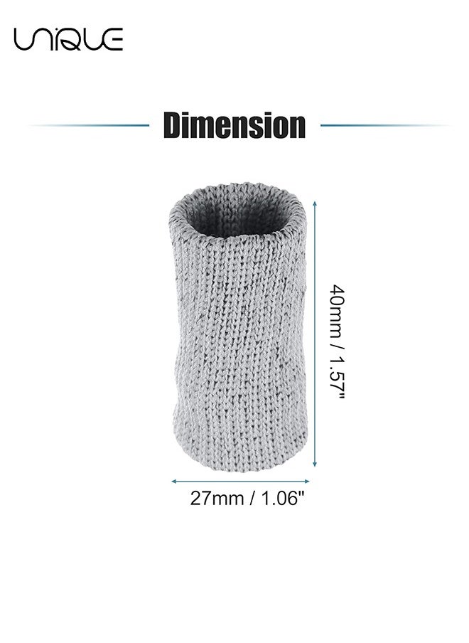 Unique 10 Pcs Breathable Finger Sleeves, Thumb Braces Support Elastic Compression Protectors for Relaxing Pain Arthritis Trigger Finger, Gray  - Image 2