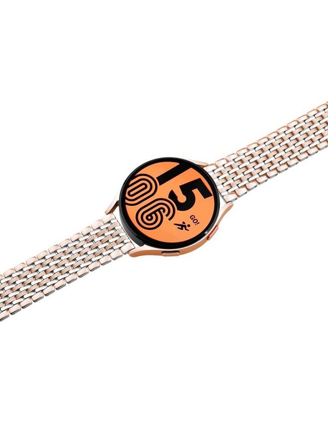 Juntan Stainless Steel Bands Compatible for Samsung Galaxy Watch 7/6/5/4 Band 40mm 44mm, Watch 5 Pro 45mm, Galaxy Watch 6/4 Classic 43mm 47mm 42mm 46mm, Quick Release 20mm Metal Straps for Women Men - Image 2