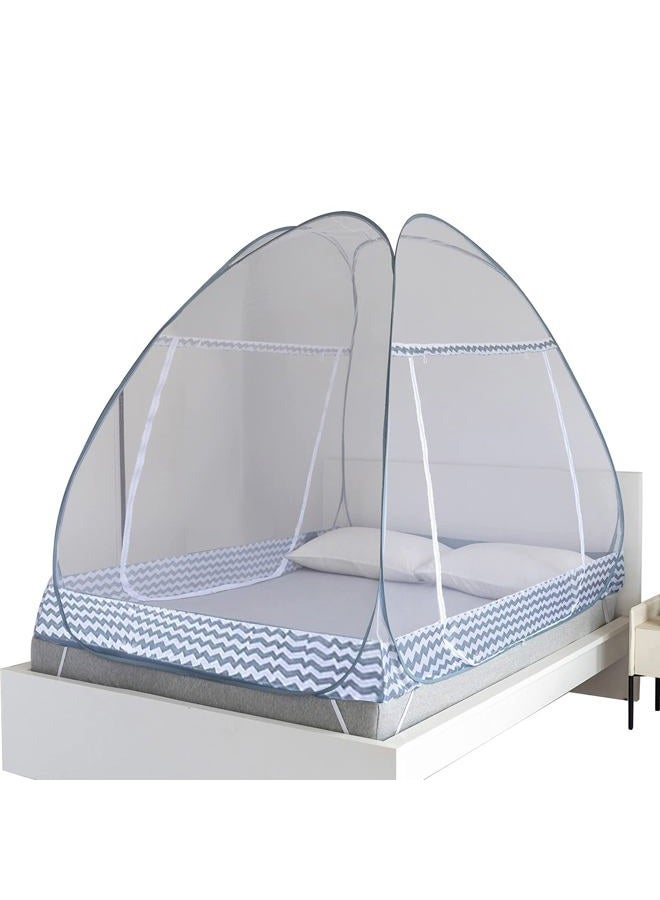 FENGJIDA Mosquito Net Pop Up Ten,Folding Netting Bed Tent,Portable Mosquito Netting with Bottom,Bug Net,Canopy Outdoor,Camping Tent,Insect Screen,Ultralight,Folding Design,L79 x W59 x H57 inch - Image 1