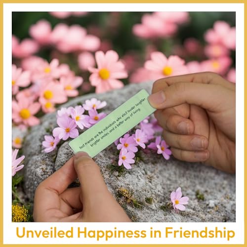 Sensemory 50 Frienship Capsule Letters Messages in a Bottle - Best Friend Birthday Gifts for Women, BFF, Sister, Bestie - Cute Bestfriend Gift Ideas, Christmas Stocking Stuffers for Women - Image 3