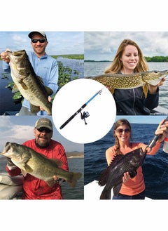 GROIC Fishing Rod and Reel Combos with Fishing Line Lures Kit Portable Telescopic Fishing Rod and Reel Combos Full Fish Tackle Kit with Fishing Line Fishing Gears for Beginner  - Image 3