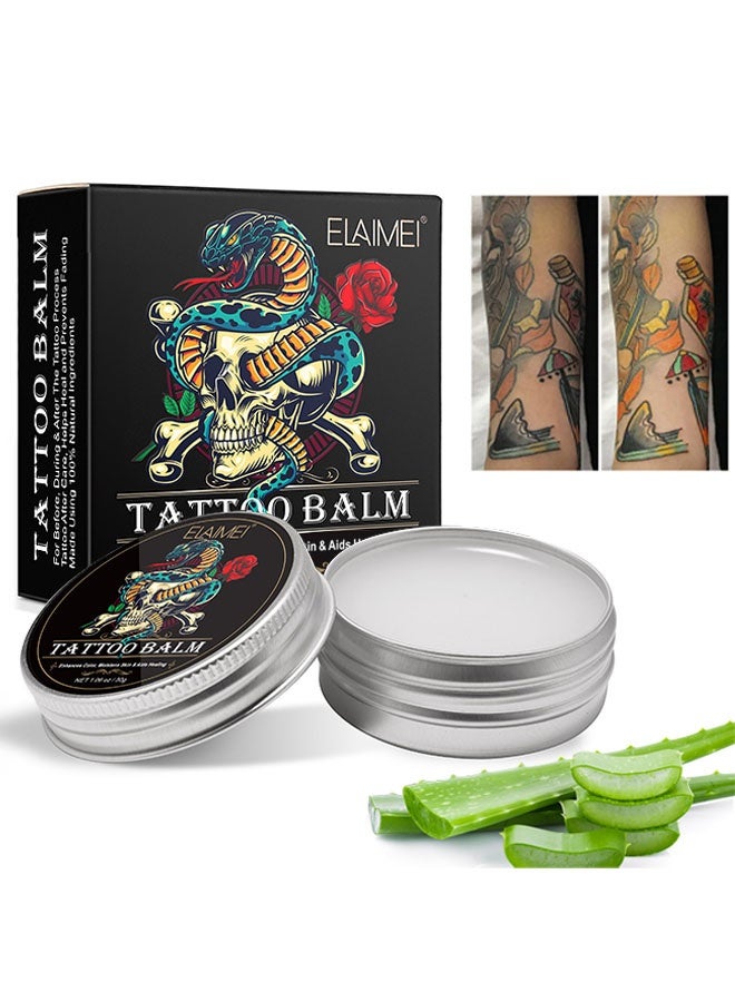 Elaimei Tattoo Balm Aftercare Cream Ointment For Before During And Post Tattoo Moisturizing Balm To Promote Skin Healing 30G - Image 1