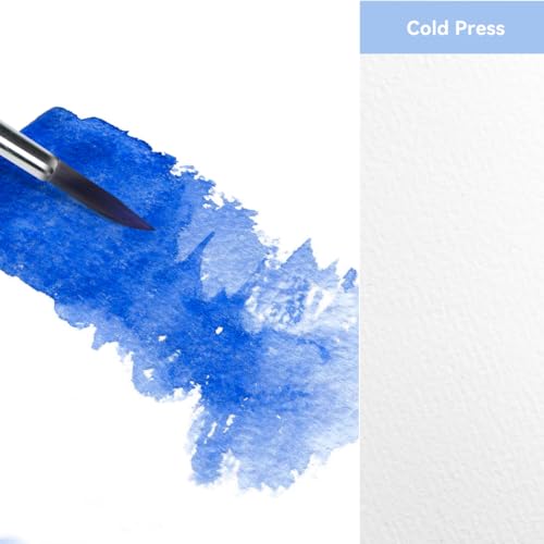Lightwish Watercolor Sketchbook,100% Cotton Acid Free Watercolor Journal,300gsm/140lb Cold Press Watercolor Paper for Artists,Adults,Students,20 Sheets,9.25 * 6.3 Inches - Image 3