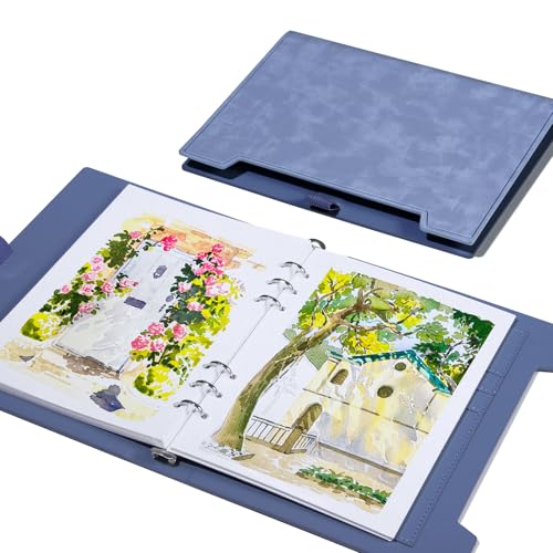 Lightwish Watercolor Sketchbook,100% Cotton Acid Free Watercolor Journal,300gsm/140lb Cold Press Watercolor Paper for Artists,Adults,Students,20 Sheets,9.25 * 6.3 Inches - Image 1
