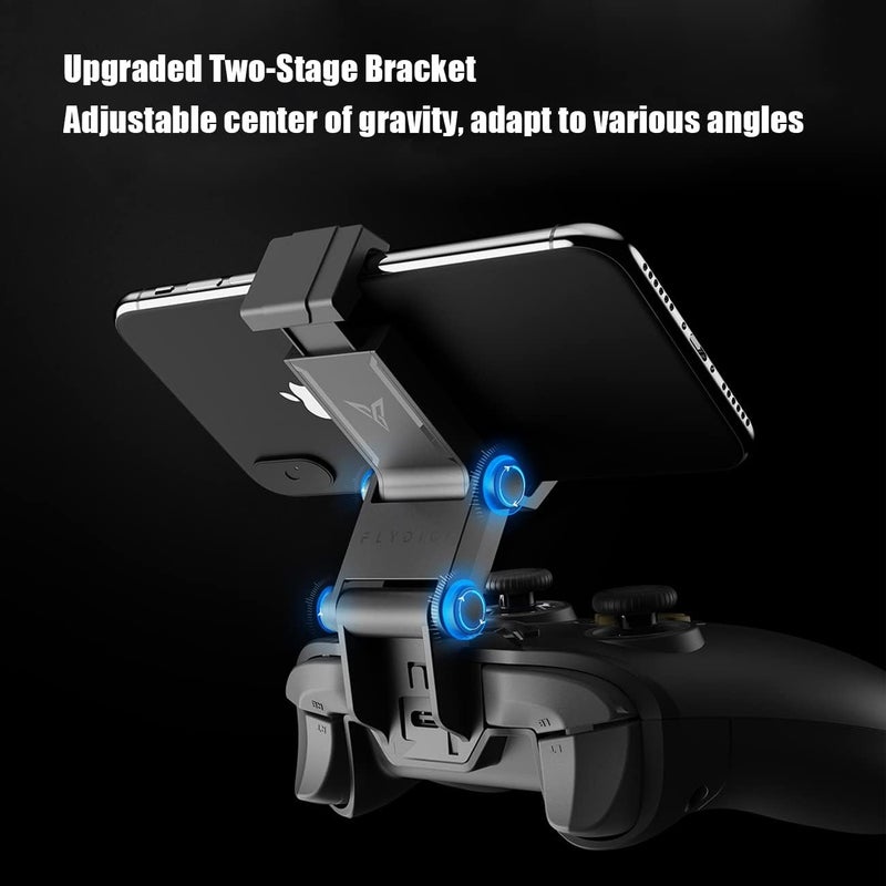 FlyDigi 2 in 1 Phone Clip, 2-Stage Adjustable Bracket Multi-Platform Gaming Controller, Holder Stand Clamp Compatible with Vader 2 and Apex Series Gamepad - Image 2