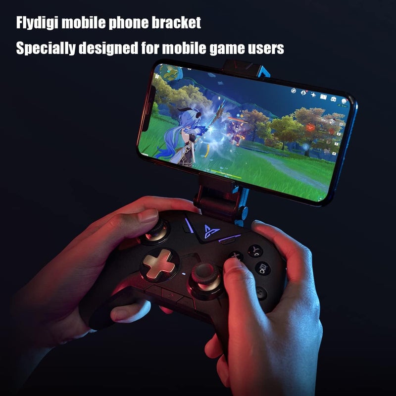 FlyDigi 2 in 1 Phone Clip, 2-Stage Adjustable Bracket Multi-Platform Gaming Controller, Holder Stand Clamp Compatible with Vader 2 and Apex Series Gamepad - Image 4