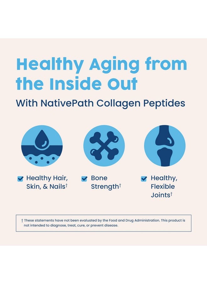 NativePath NativePath Collagen Peptides Protein - Hydrolyzed Type 1 & 3 Collagen Powder for Skin, Hair, Nails - 19.8 oz (56 Servings)  - Image 5