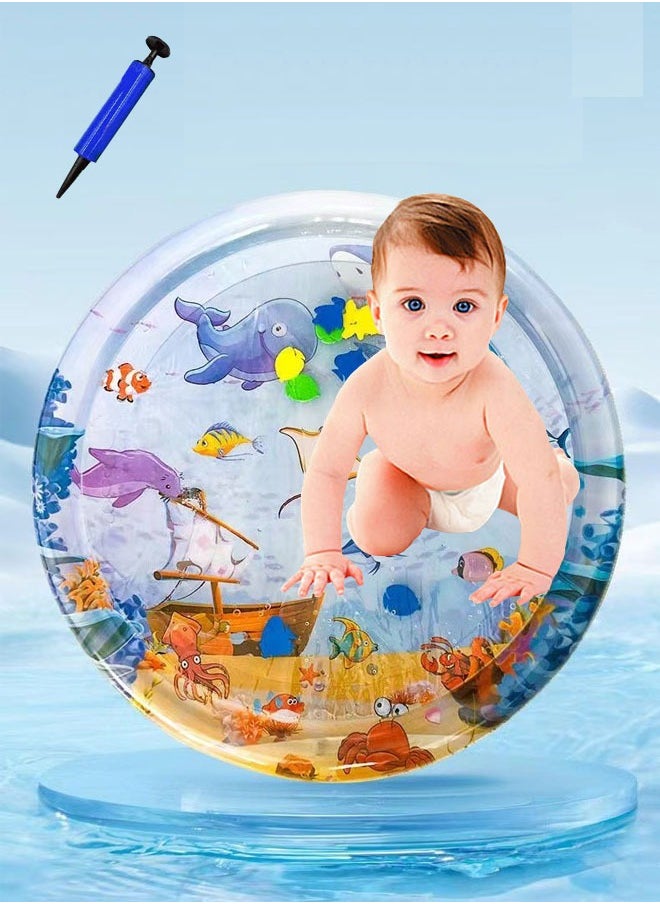 ZCM-HAPPY Inflatable Water Mat Baby Water Mat Baby Activity Center (100X100cm)  - Image 4