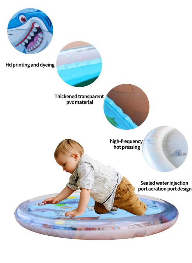 ZCM-HAPPY Inflatable Water Mat Baby Water Mat Baby Activity Center (100X100cm)  - Image 2