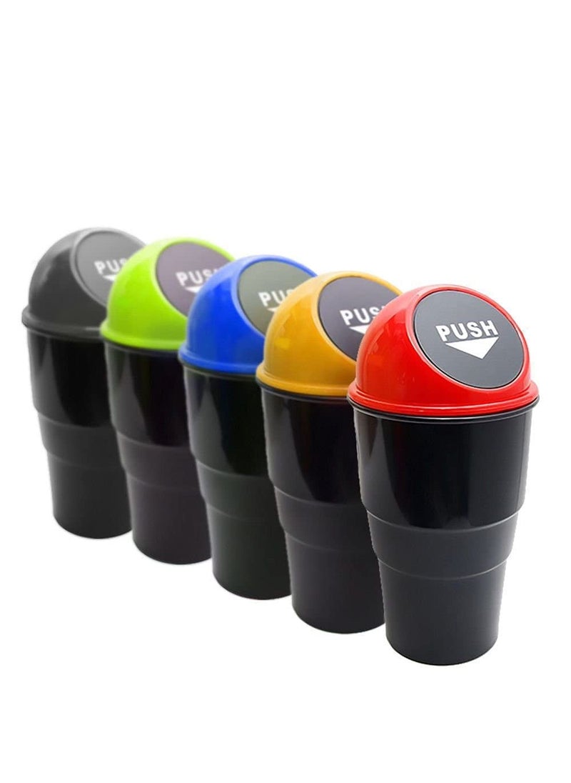 DIGSMORDEN DIGSMORDEN Auto Mini Car Trash Bin Can Holder Dustbin Pack of 1 pc L 20 x W 65cm With Upgraded Plastic Swing Lid Mechanism For All Car models Office Home  - Image 1