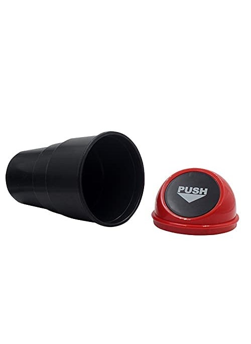 DIGSMORDEN DIGSMORDEN Auto Mini Car Trash Bin Can Holder Dustbin Pack of 1 pc L 20 x W 65cm With Upgraded Plastic Swing Lid Mechanism For All Car models Office Home  - Image 3