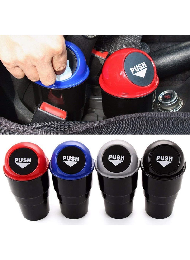 DIGSMORDEN DIGSMORDEN Auto Mini Car Trash Bin Can Holder Dustbin Pack of 1 pc L 20 x W 65cm With Upgraded Plastic Swing Lid Mechanism For All Car models Office Home  - Image 2