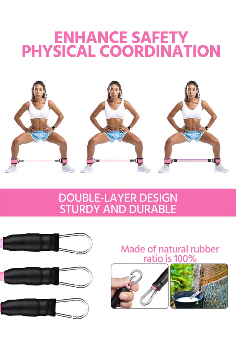 DURKU Strength Training Rig for Ankle Resistance Bands,Cuffs for Leg and Booty Workouts,Fitness Equipment for Kickbacks and Hip Training,Lift Women with Exercise Bands - Image 3
